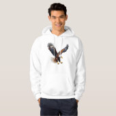 Hipster Soaring Eagle Design Hoodie (Voorkant volledig)