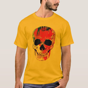 Hipster Spooky Bloody Skull Halloween Shirt