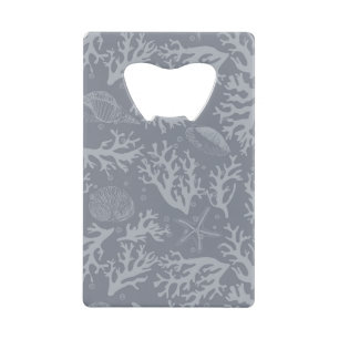 Hipster Style Coral Reef Kredietkaart Flessenopener