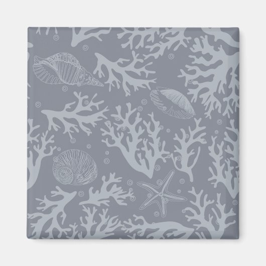 Hipster Style Coral Reef Magneet (Voorkant)