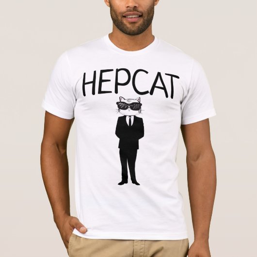 HIPSTER T-shirts pour chat hommes, T-shirt HEPCAT (Devant)