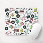 Hipster Thmed Mousepad Muismat (Met muis)