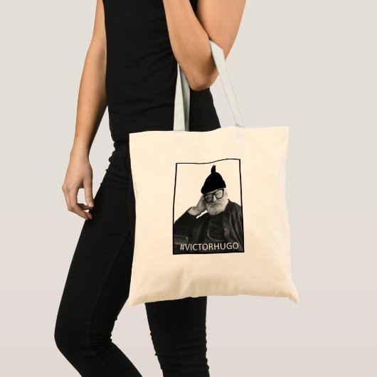 Hipster Victor Hugo Tote Bag (Voorkant (product))