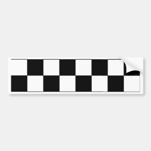 Hipster voor zwarte en witte toetsenbord bumpersticker