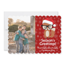 Hipster vos bril schattig dier kerst foto