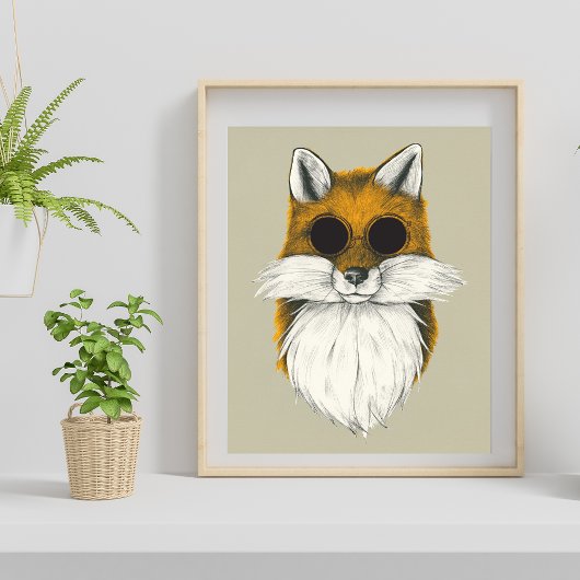 Hipster Vos Poster
