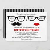 Hipster Wedding Uitnodiging (Voorkant / Achterkant)