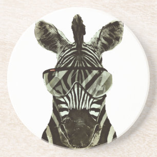 Hipster Zebra Zandsteen Onderzetter