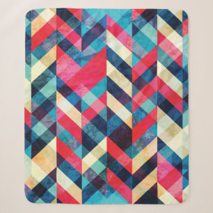 hipster zigzag naadloos patroon met grijpeffect sherpa deken