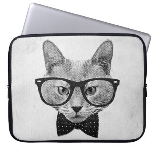  hipsterkat laptop sleeve