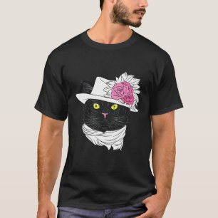 Hipsterkat met sjaal sullige geeks hond t-shirt