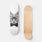 hipsterkat skateboard (Voorkant)
