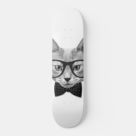 hipsterkat skateboard (Voorkant)
