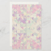  Hipsters Geometric Pattern. Briefpapier (Voorkant / Achterkant)