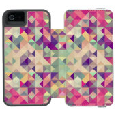 Hipsters Geometric Pattern. Incipio iPhone Portemonnee Hoesje (Agenda Open)