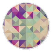 Hipsters Geometric Pattern. Keramische Knop (Voorkant)