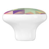 Hipsters Geometric Pattern. Keramische Knop (Zijkant)
