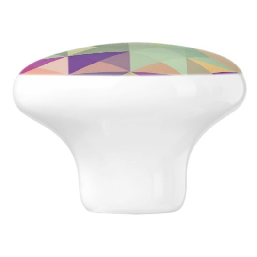  Hipsters Geometric Pattern. Keramische Knop (Zijkant)