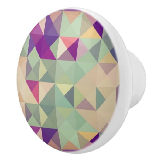 Hipsters Geometric Pattern. Keramische Knop (Rechts)