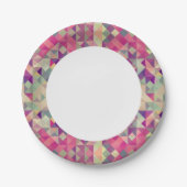  Hipsters Geometric Pattern. Papieren Bordje (Voorkant)