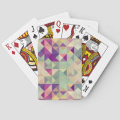  Hipsters Geometric Pattern. Pokerkaarten (Achterkant)