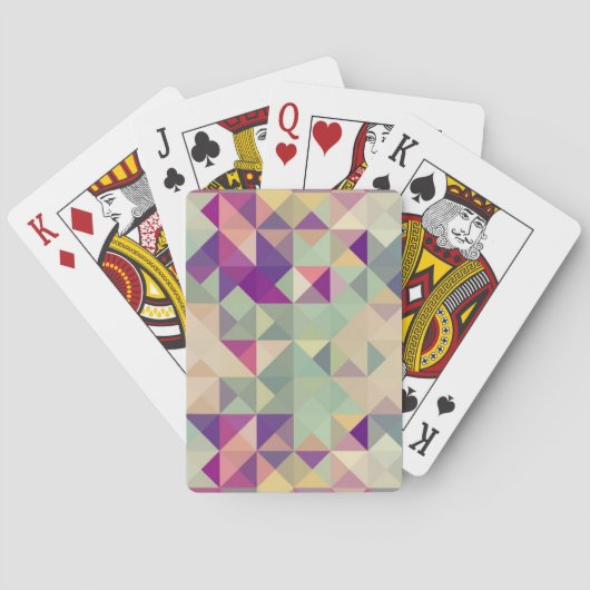  Hipsters Geometric Pattern. Pokerkaarten (Achterkant)