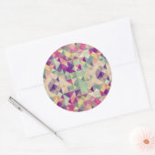 Hipsters Geometric Pattern. Ronde Sticker (Envelop)