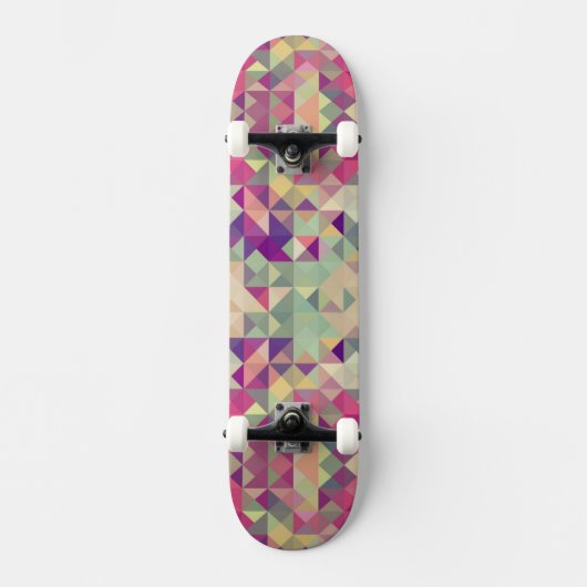 Hipsters Geometric Pattern. Skateboard (Voorkant)