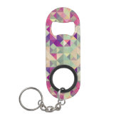 Hipsters Geometric Pattern. Sleutelhanger Flessenopener (Voorkant)