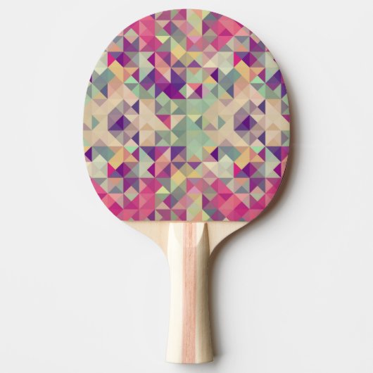  Hipsters Geometric Pattern. Tafeltennisbatje (Voorkant)