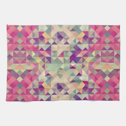  Hipsters Geometric Pattern. Theedoek (Horizontaal)