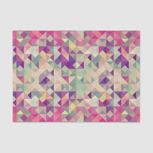  Hipsters Geometric Pattern. Tissuepapier (Voorkant)