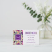  Hipsters Geometric Pattern. Visitekaartje (Staand voorkant)