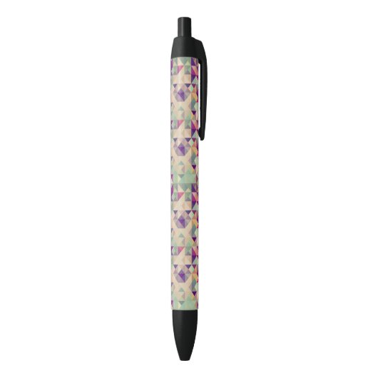  Hipsters Geometric Pattern. Zwarte Inkt Pen (Achterkant (Verticaal))
