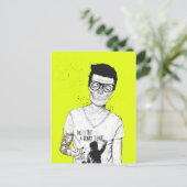 hipsters zijn niet dood briefkaart (Staand voorkant)