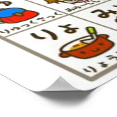 Hiragana Japans alfabet Poster (Hoek)