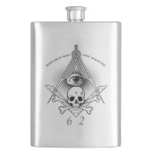 Hiram Abiff Freemason-kolf Flacon (Voorkant)