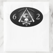 hiram abiff Lodge 62 autocollant (Sac)
