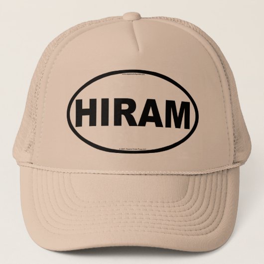 HIRAM Oval Trucker Hat Pet (Voorkant)