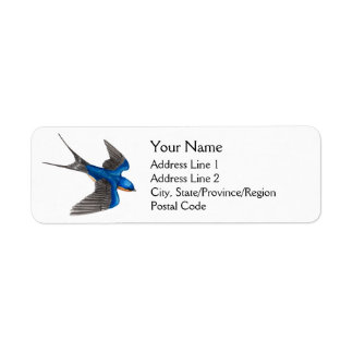 Hirondelle de grange en Étiquettes de adresse de v