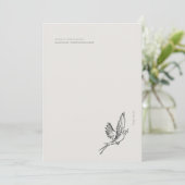 Hirondelle Migratrice - Carte Plate Vintage Introv (Debout devant)