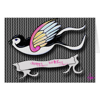 Hirondelle-verjaardagskaart