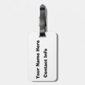 Hiroshige de Grote Golf van Kanagawa Bagagelabel (Achterkant verticaal)