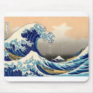 Hiroshige de Grote Golf van Kanagawa Muismat
