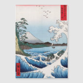 Hiroshige - Mer au large de Satta, Carte magnétiqu (Devant)
