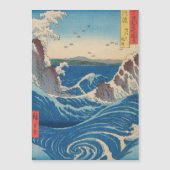 Hiroshige - Naruto Whirlpool, Carte magnétique Awa (Devant)