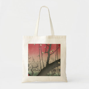 Hiroshige Pruimenlandgoed Kameido: Antieke Japanse Tote Bag