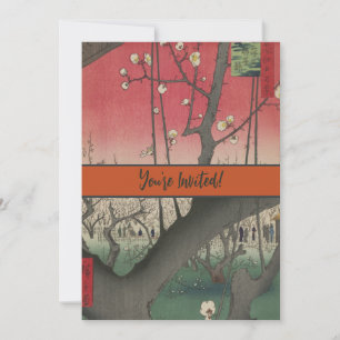 Hiroshige Pruimenlandgoed Kameido: Vintage Japans Kaart