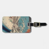 Hiroshige winterlandschap Japan land Bagagelabel (Voorkant horizontaal)