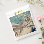 Hiroshige winterlandschap Japan land Bedankzakje (Gezegeld)